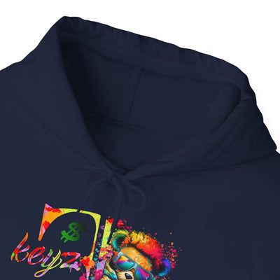 Unisex Hooded Sweatshirt 3keyz OG Teddy Drip Design Paint Splatter