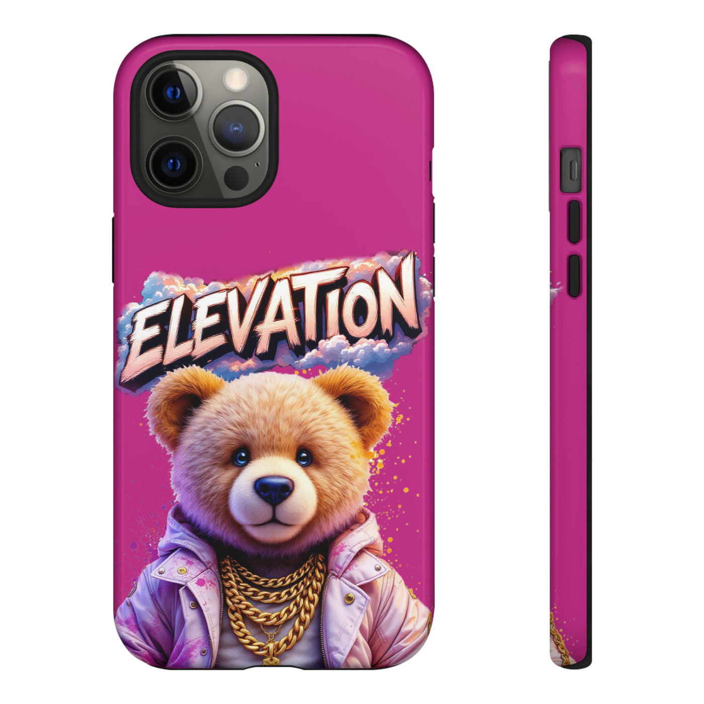 Elevated street drip Bear Pink Phone Case - Tough and Trendy Design