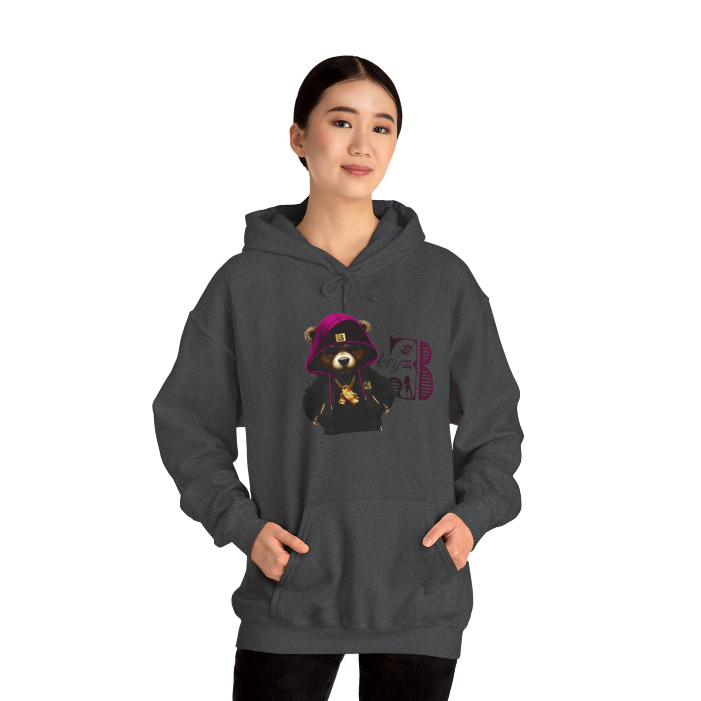 Unisex Hooded Sweatshirt 3keyz OG Teddy Drip Design Purple