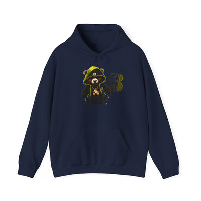 Unisex Hooded Sweatshirt 3keyz OG Teddy Drip Design Yellow