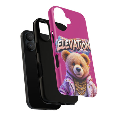 Elevated street drip Bear Pink Phone Case - Tough and Trendy Design
