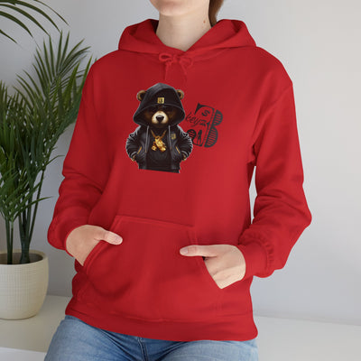 Unisex Hooded Sweatshirt 3keyz OG Teddy Drip Design Grey