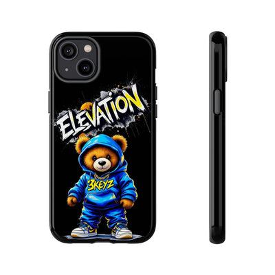 Elevated street drip Bear Black Phone Case - Tough and Trendy Design