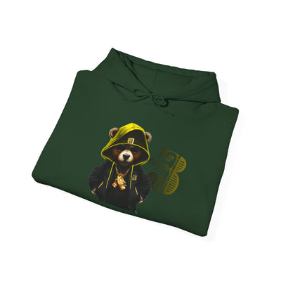 Unisex Hooded Sweatshirt 3keyz OG Teddy Drip Design Yellow