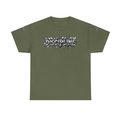 T-Shirt Discipline Cut Drip Design Heavy Cotton Unisex Tee