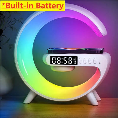 Ultimate Smart Charging Station with RGB Mood Lighting & Bluetooth Speaker | All-in-One Desk Essential